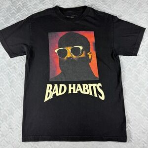 The Weekend Nav Bad Habits Tour Black T-shirt Men's Medium Graphic Tee Music